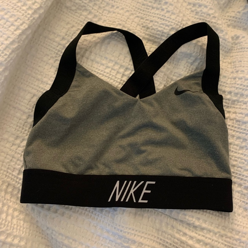 Nike Grey Sports Bra Small